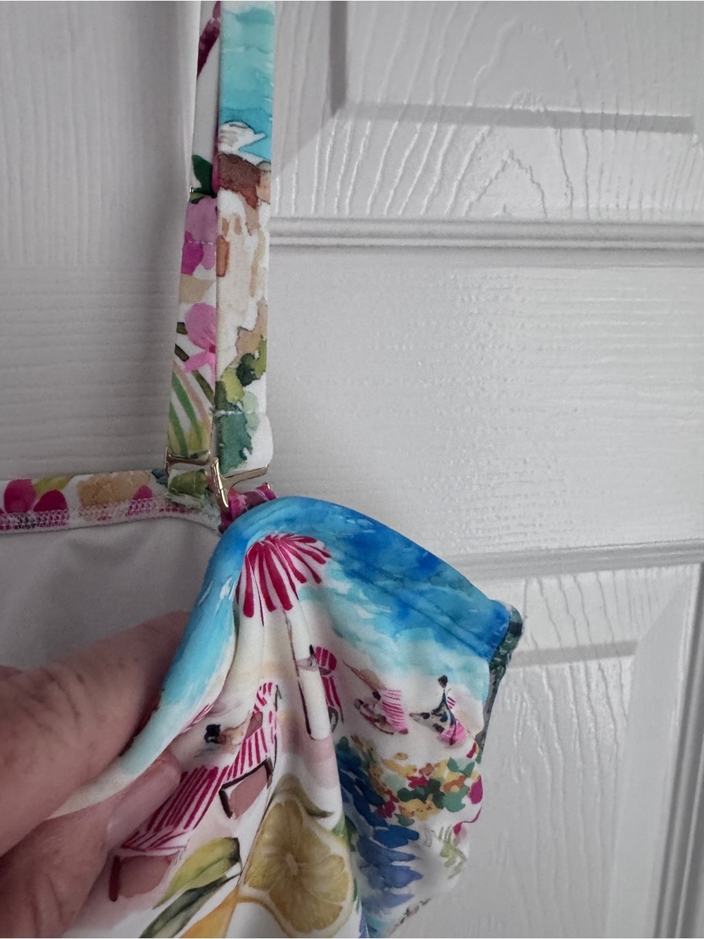 Shade & Shore One-Piece/Strapless Swimsuit, Italian Summer Print - Picture 5 of 10